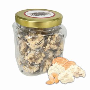 06- Bote de plástico de nupis biscuit blanca 275g